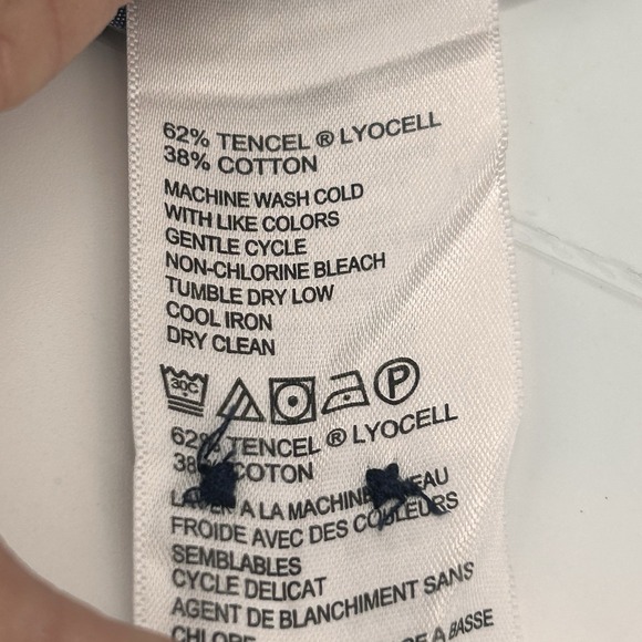 Tommy Bahama Jeans Island Crafted Cotton Tencel Blue Long Sleeve Shirt XL - Picture 9 of 13